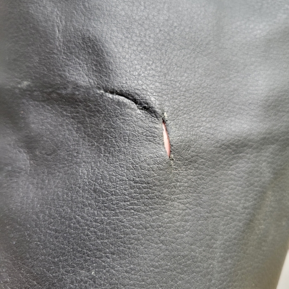 Genuine leather black riding chaps cowboy xxs 15.5"-18.5" waist - Picture 7 of 12